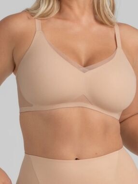 Honeylove Wireless Crossover Bra Sz 1X Sand